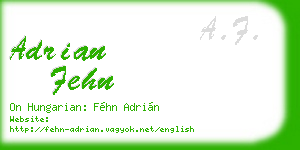 adrian fehn business card